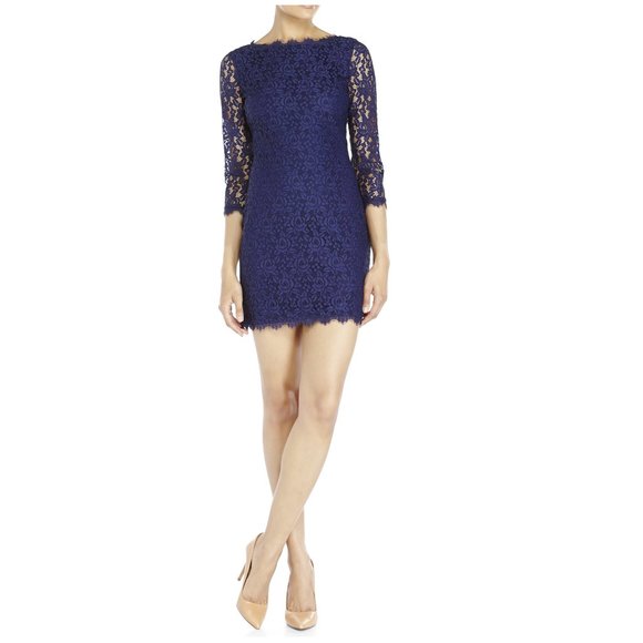 NWT Diane Von Furstenberg Colleen Lace Dress - Picture 2 of 7